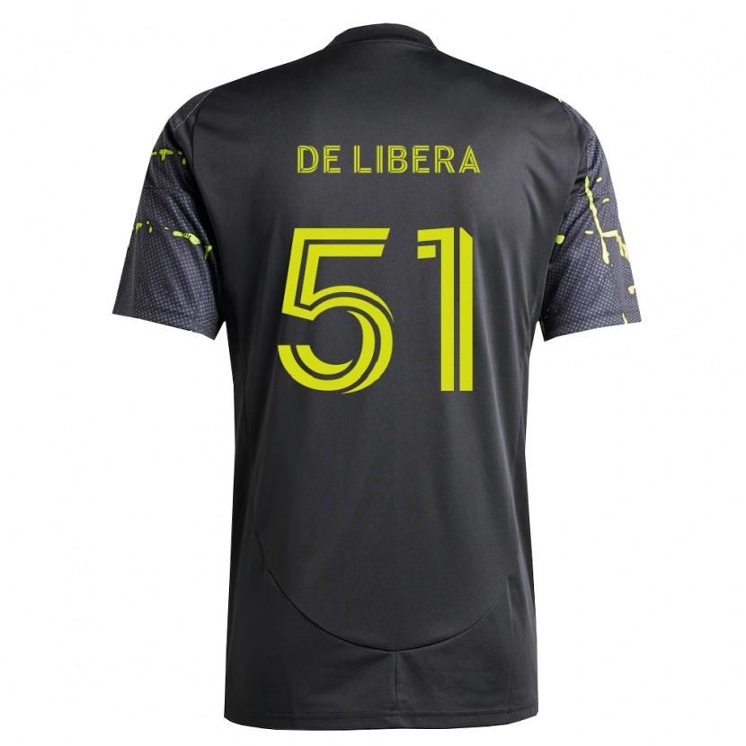 Danxen Niño Camiseta Giorgio De Libera #51 Amarillo Fluorescente Negro 2ª Equipación 2026/27 La Camisa