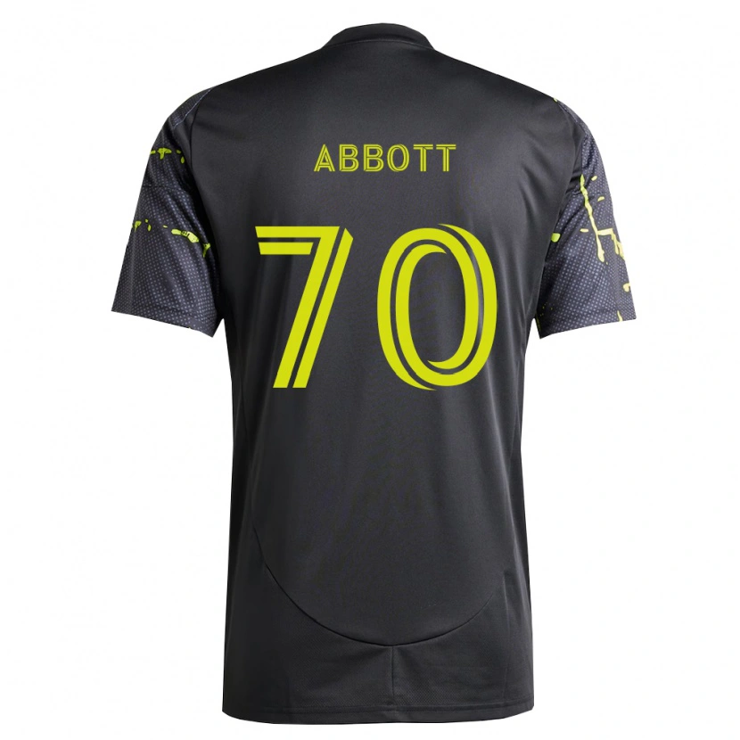 Danxen Niño Camiseta Keller Abbott #70 Amarillo Fluorescente Negro 2ª Equipación 2026/27 La Camisa