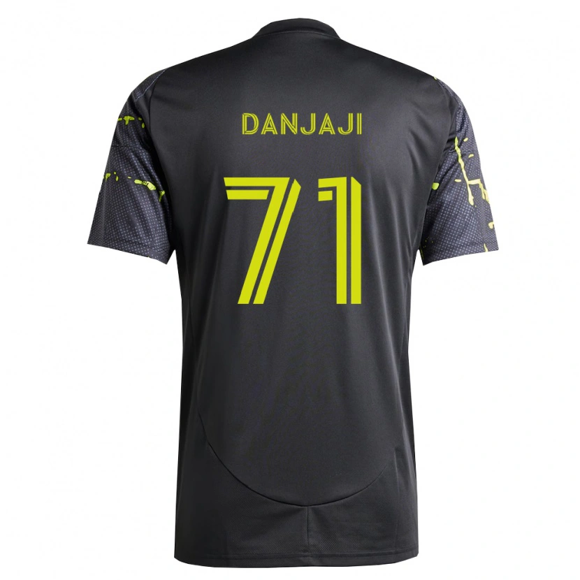 Danxen Niño Camiseta Jamil Danjaji #71 Amarillo Fluorescente Negro 2ª Equipación 2026/27 La Camisa