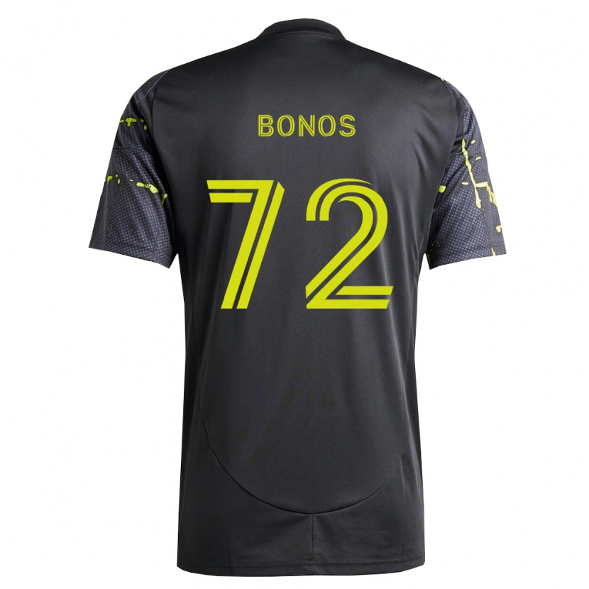 Danxen Niño Camiseta Jackson Bonos #72 Amarillo Fluorescente Negro 2ª Equipación 2026/27 La Camisa
