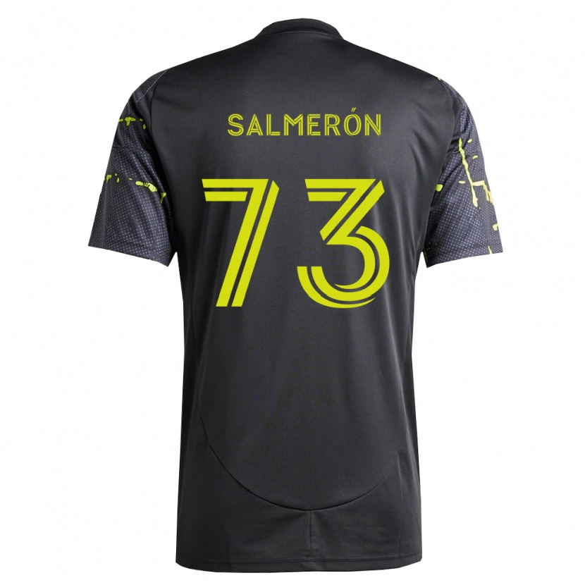 Danxen Niño Camiseta Jorge Salmerón #73 Amarillo Fluorescente Negro 2ª Equipación 2026/27 La Camisa