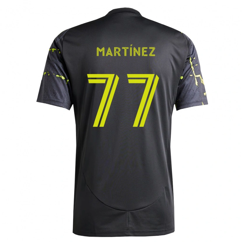 Danxen Niño Camiseta Josef Martínez #77 Amarillo Fluorescente Negro 2ª Equipación 2026/27 La Camisa