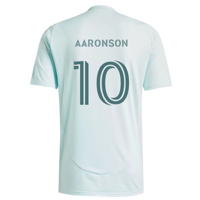 Danxen Niño Camiseta Paxten Aaronson #10 Blanco Verde Claro 2ª Equipación 2026/27 La Camisa