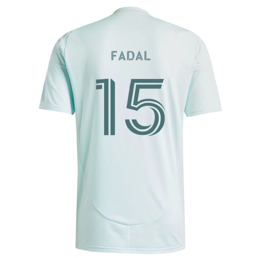 Danxen Niño Camiseta Ali Fadal #15 Blanco Verde Claro 2ª Equipación 2026/27 La Camisa