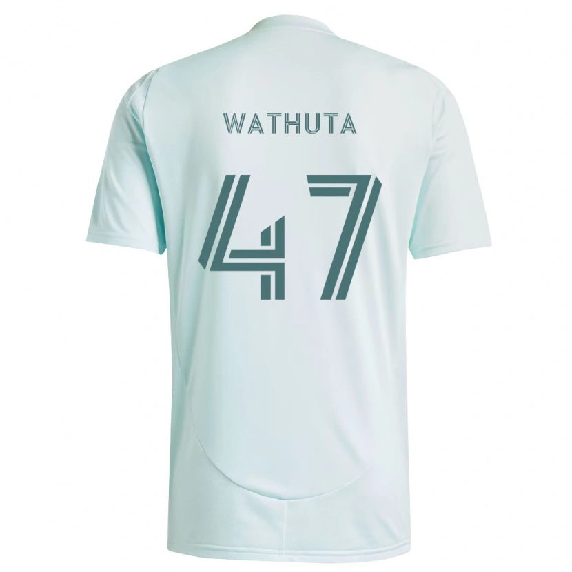 Danxen Niño Camiseta Sydney Wathuta #47 Blanco Verde Claro 2ª Equipación 2026/27 La Camisa