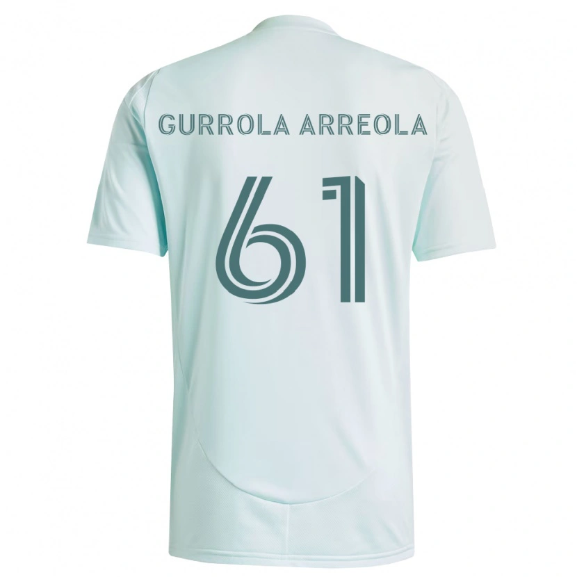Danxen Niño Camiseta Diego Gurrola Arreola #61 Blanco Verde Claro 2ª Equipación 2026/27 La Camisa