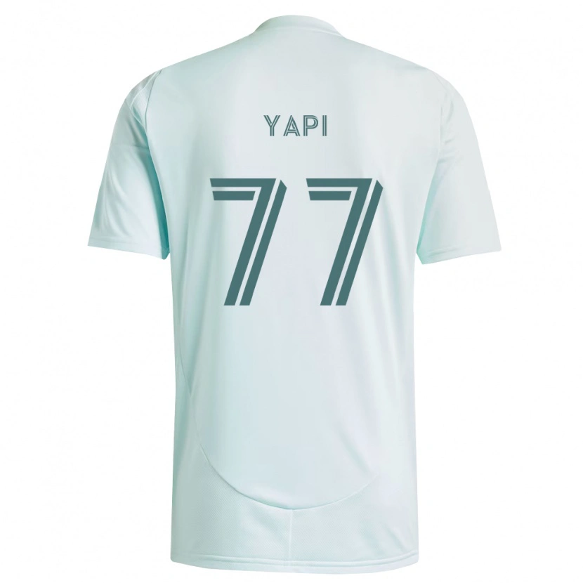 Danxen Niño Camiseta Darren Yapi #77 Blanco Verde Claro 2ª Equipación 2026/27 La Camisa