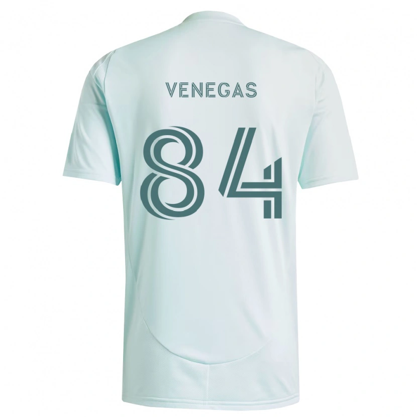Danxen Niño Camiseta Pedro Venegas #84 Blanco Verde Claro 2ª Equipación 2026/27 La Camisa