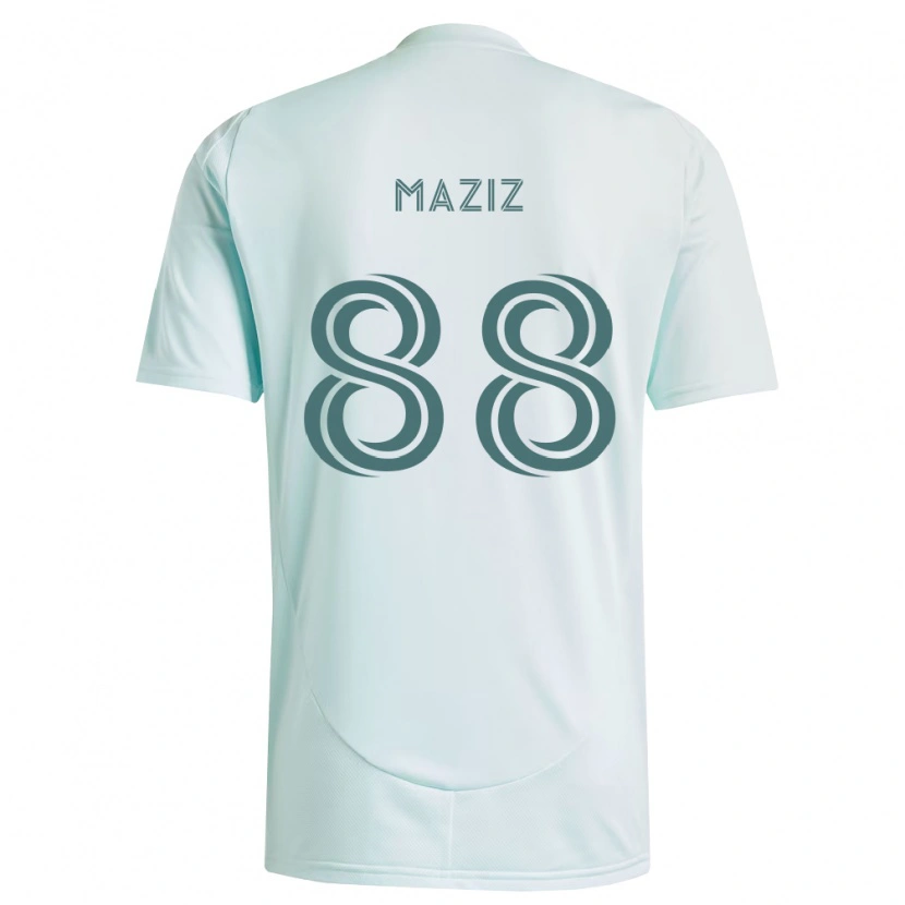 Danxen Niño Camiseta Youssef Maziz #88 Blanco Verde Claro 2ª Equipación 2026/27 La Camisa