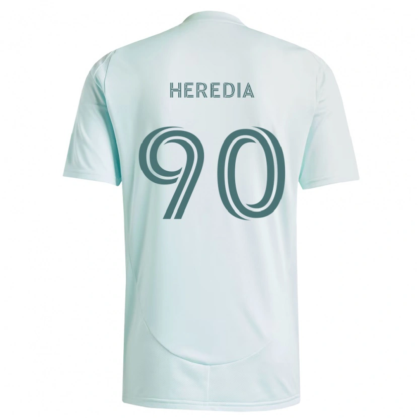 Danxen Niño Camiseta Edgar Heredia #90 Blanco Verde Claro 2ª Equipación 2026/27 La Camisa