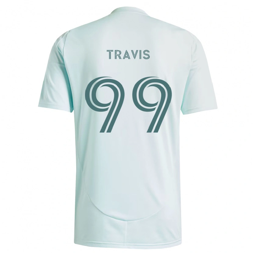 Danxen Niño Camiseta Jackson Travis #99 Blanco Verde Claro 2ª Equipación 2026/27 La Camisa
