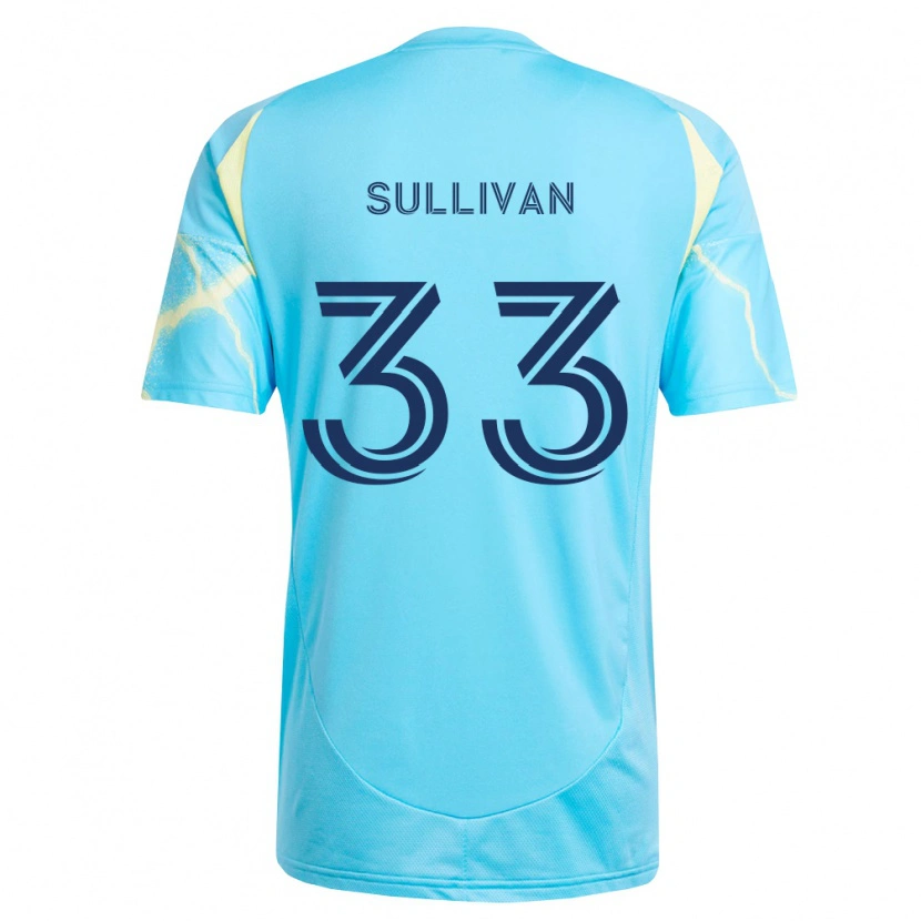 Danxen Niño Camiseta Quinn Sullivan #33 Azul Claro Negro Amarillo Claro 2ª Equipación 2026/27 La Camisa