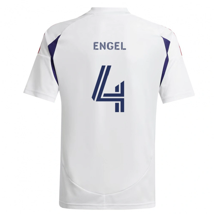 Danxen Niño Camiseta Lukas Engel #4 Azul Real Rojo Marrón 2ª Equipación 2026/27 La Camisa