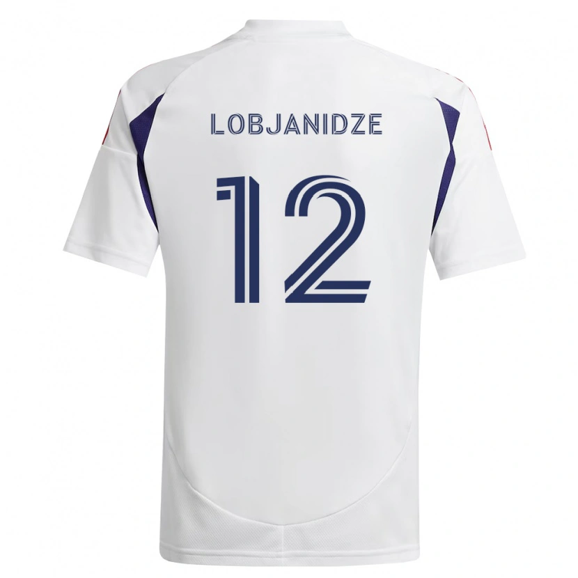 Danxen Niño Camiseta Saba Lobjanidze #12 Azul Real Rojo Marrón 2ª Equipación 2026/27 La Camisa