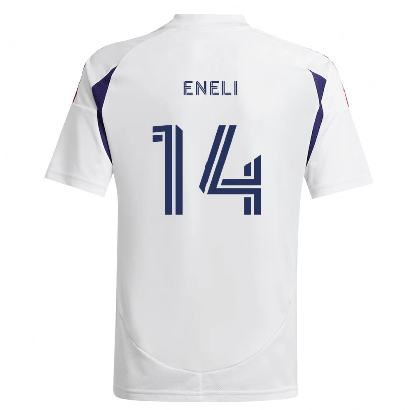 Danxen Niño Camiseta Emeka Eneli #14 Azul Real Rojo Marrón 2ª Equipación 2026/27 La Camisa