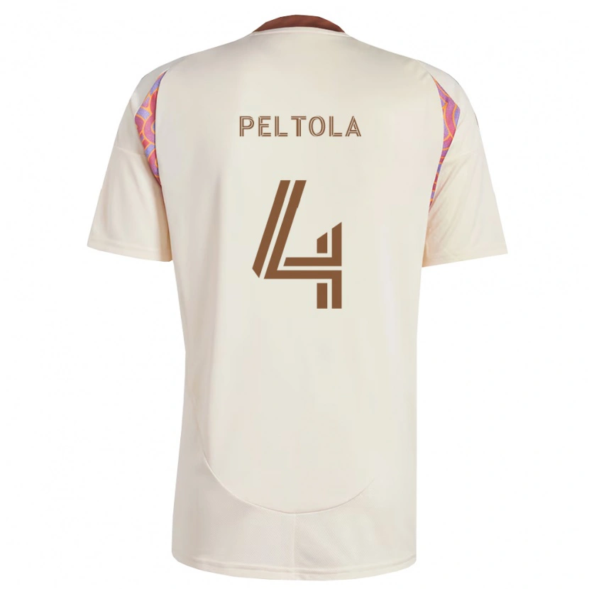 Danxen Niño Camiseta Matti Peltola #4 Rosa Blanco Roto 2ª Equipación 2026/27 La Camisa