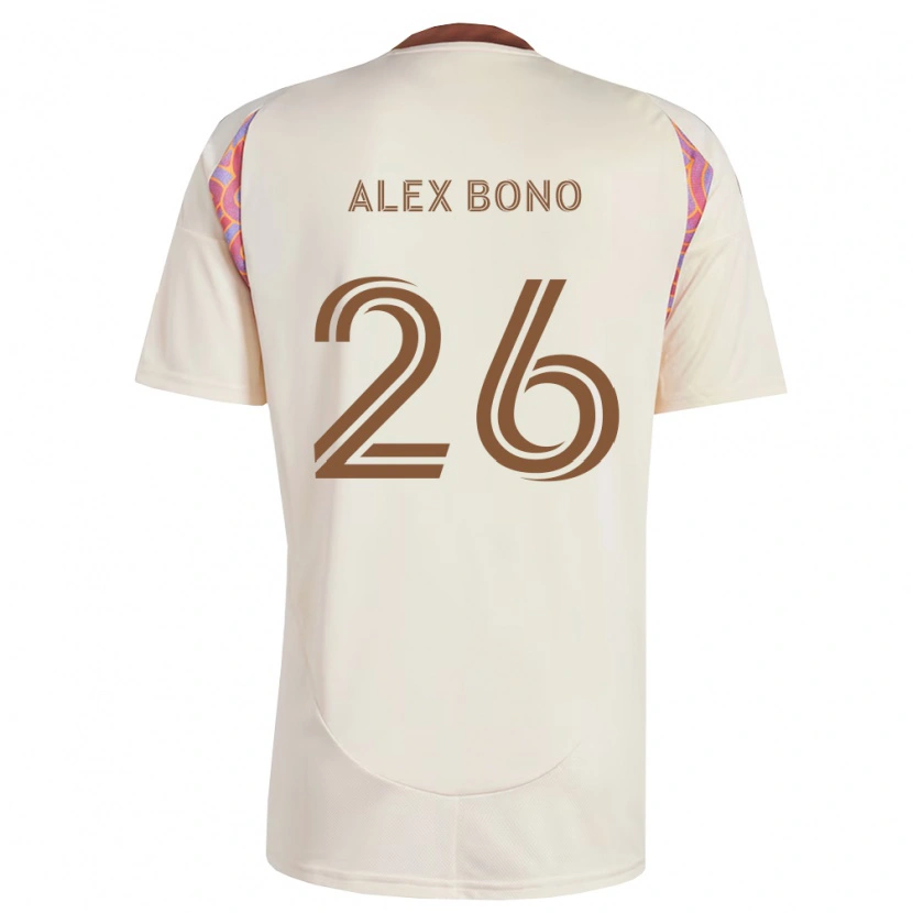 Danxen Niño Camiseta Alex Bono #26 Rosa Blanco Roto 2ª Equipación 2026/27 La Camisa