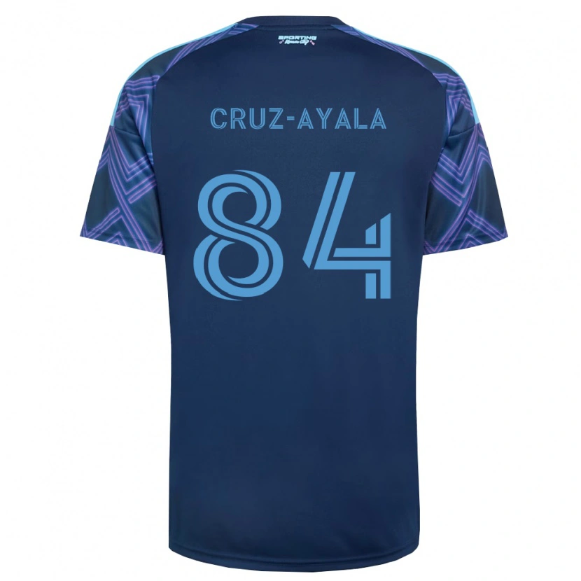 Danxen Niño Camiseta Luis Cruz-Ayala #84 Azul Real Morado 2ª Equipación 2026/27 La Camisa