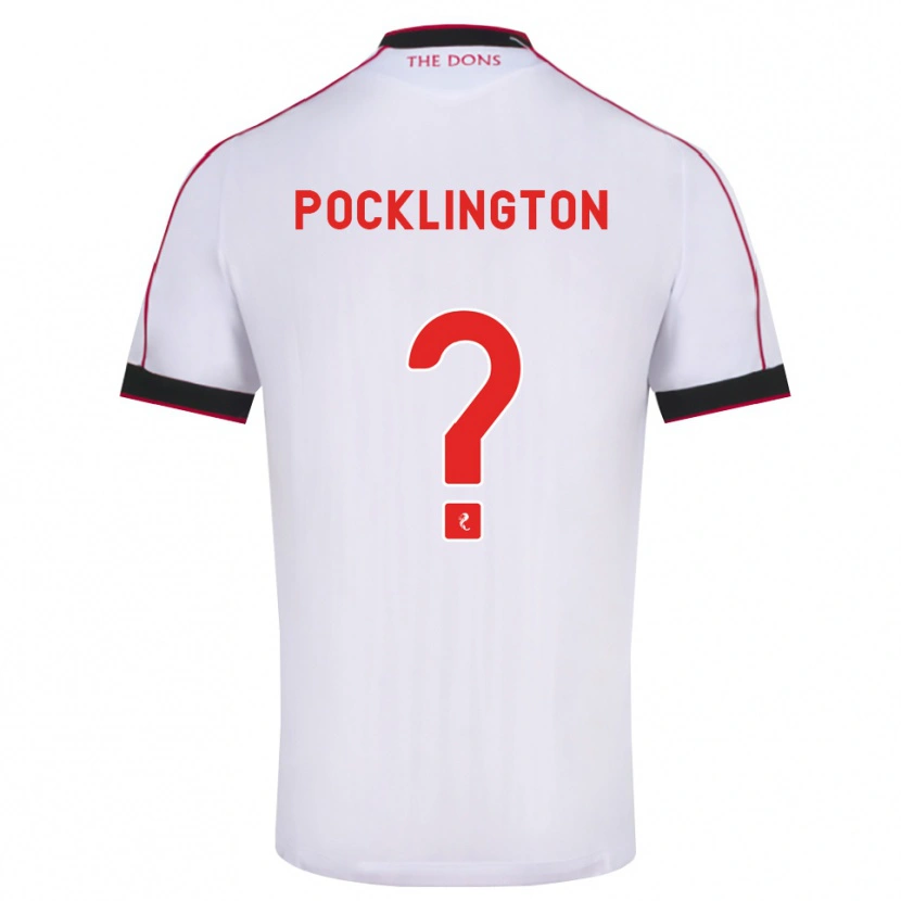 Danxen Niño Camiseta Max Pocklington #0 Negro Rojo Blanco 2ª Equipación 2026/27 La Camisa