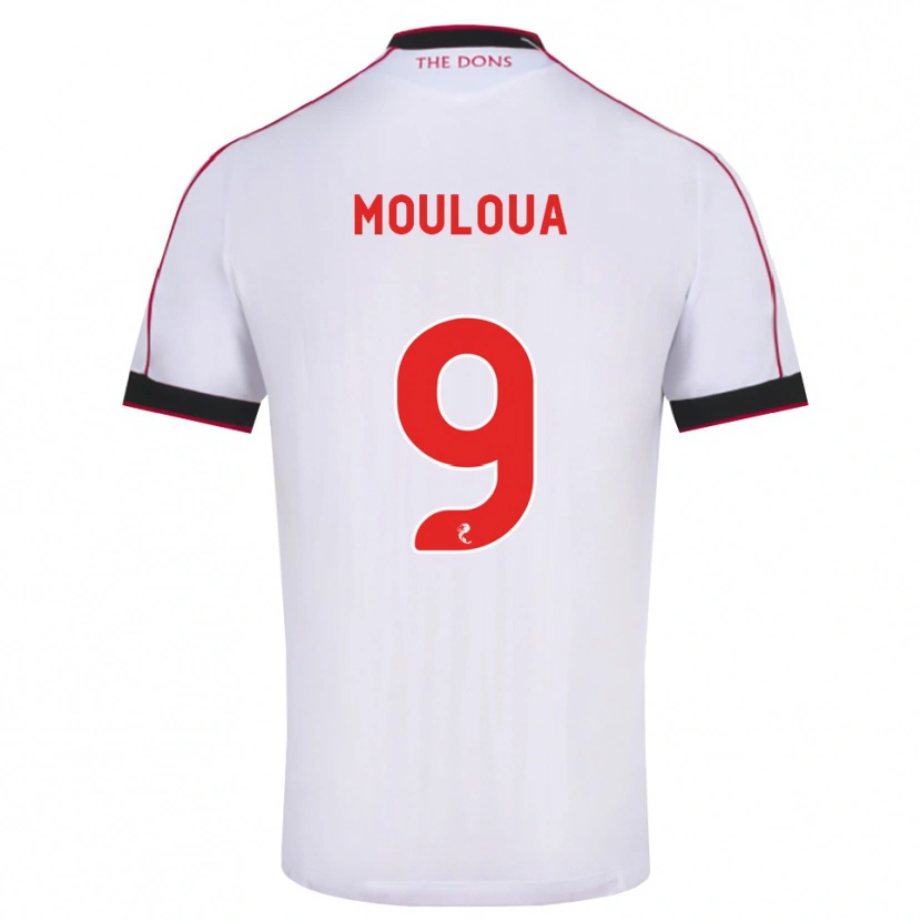 Danxen Niño Camiseta Ayoub Mouloua #9 Negro Rojo Blanco 2ª Equipación 2026/27 La Camisa
