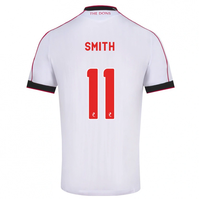 Danxen Niño Camiseta Lewis Smith #11 Negro Rojo Blanco 2ª Equipación 2026/27 La Camisa