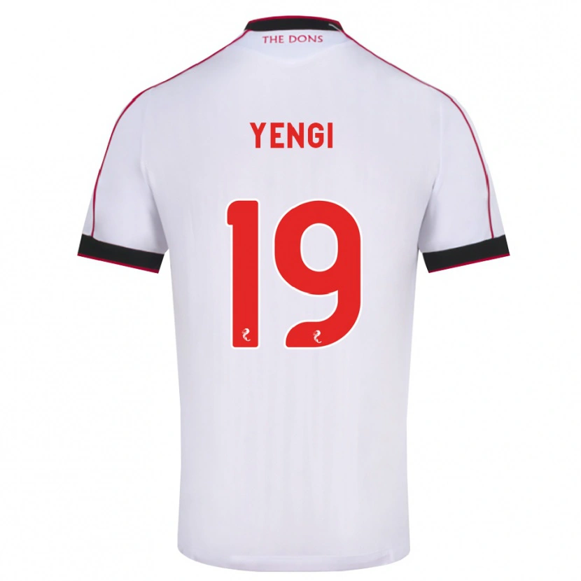 Danxen Niño Camiseta Kusini Yengi #19 Negro Rojo Blanco 2ª Equipación 2026/27 La Camisa