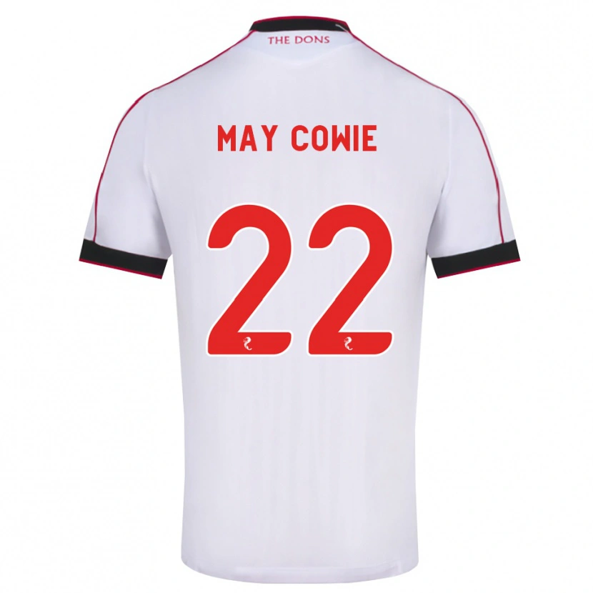Danxen Niño Camiseta Ellie May Cowie #22 Negro Rojo Blanco 2ª Equipación 2026/27 La Camisa