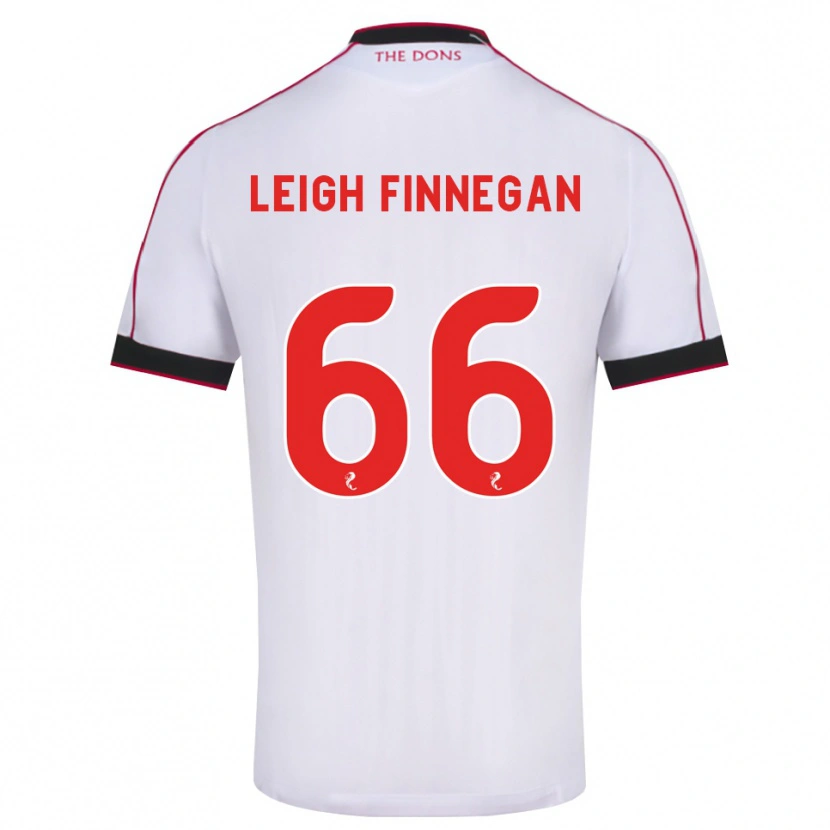 Danxen Niño Camiseta Toni Leigh Finnegan #66 Negro Rojo Blanco 2ª Equipación 2026/27 La Camisa