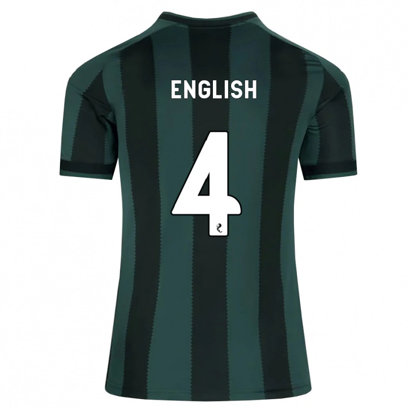 Danxen Niño Camiseta Isaac English #4 Gris Pizarra Oscuro Negro 2ª Equipación 2026/27 La Camisa