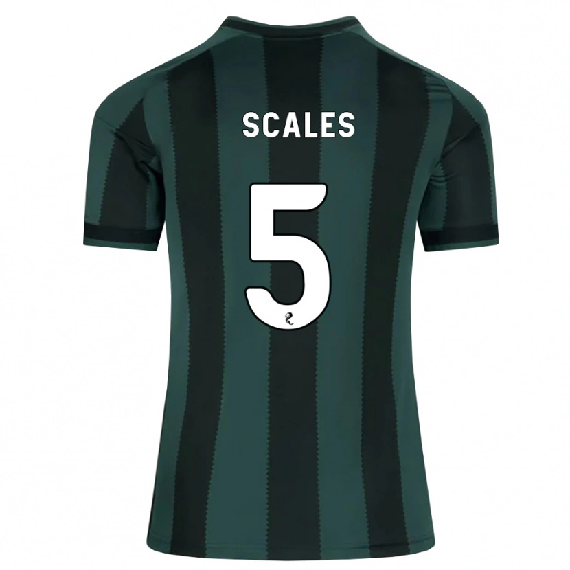 Danxen Niño Camiseta Liam Scales #5 Gris Pizarra Oscuro Negro 2ª Equipación 2026/27 La Camisa