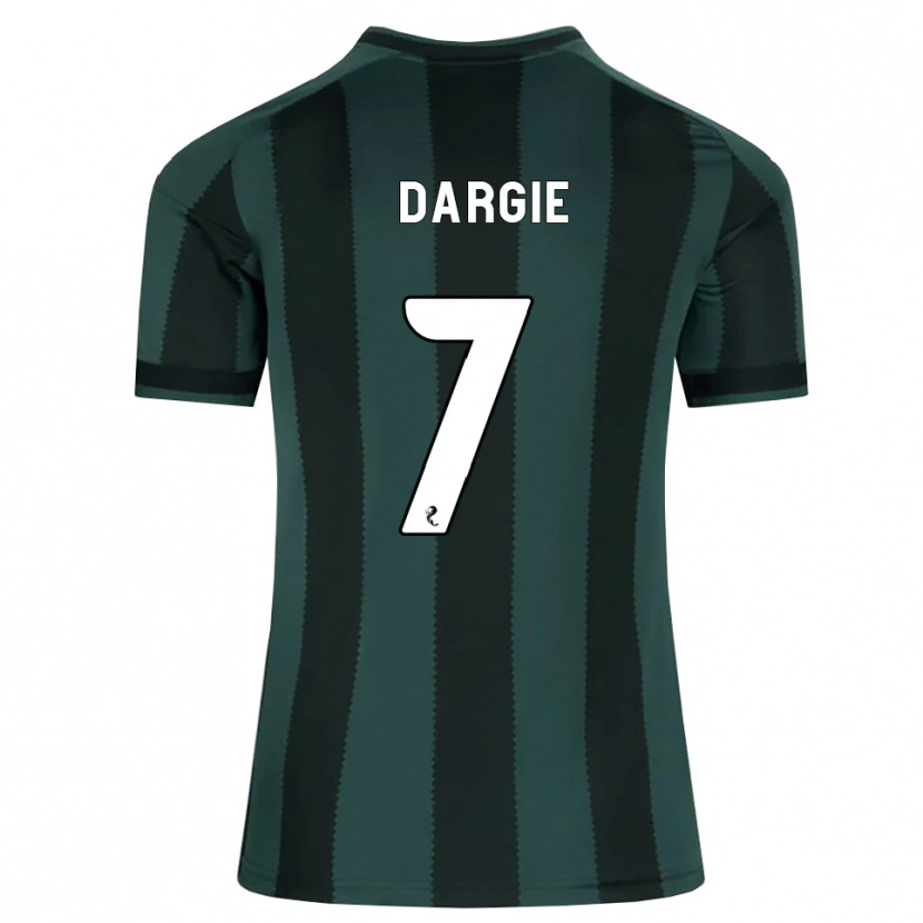Danxen Niño Camiseta Rhys Dargie #7 Gris Pizarra Oscuro Negro 2ª Equipación 2026/27 La Camisa