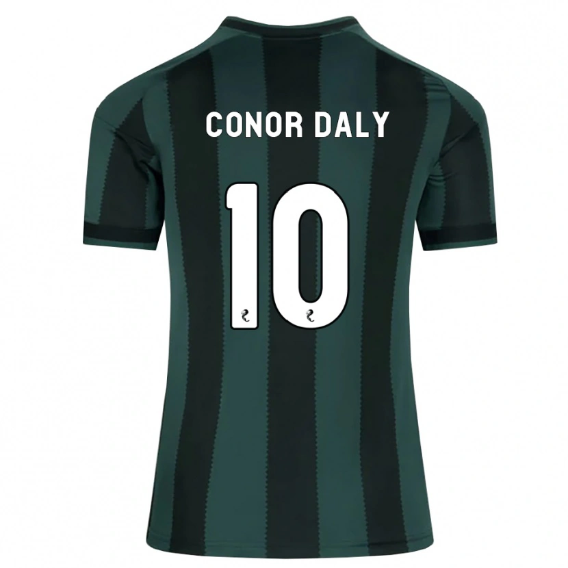 Danxen Niño Camiseta Conor Daly #10 Gris Pizarra Oscuro Negro 2ª Equipación 2026/27 La Camisa