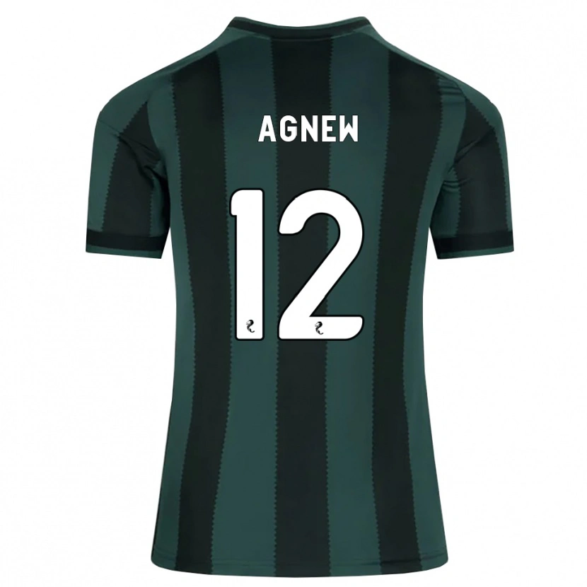 Danxen Niño Camiseta Murphy Agnew #12 Gris Pizarra Oscuro Negro 2ª Equipación 2026/27 La Camisa