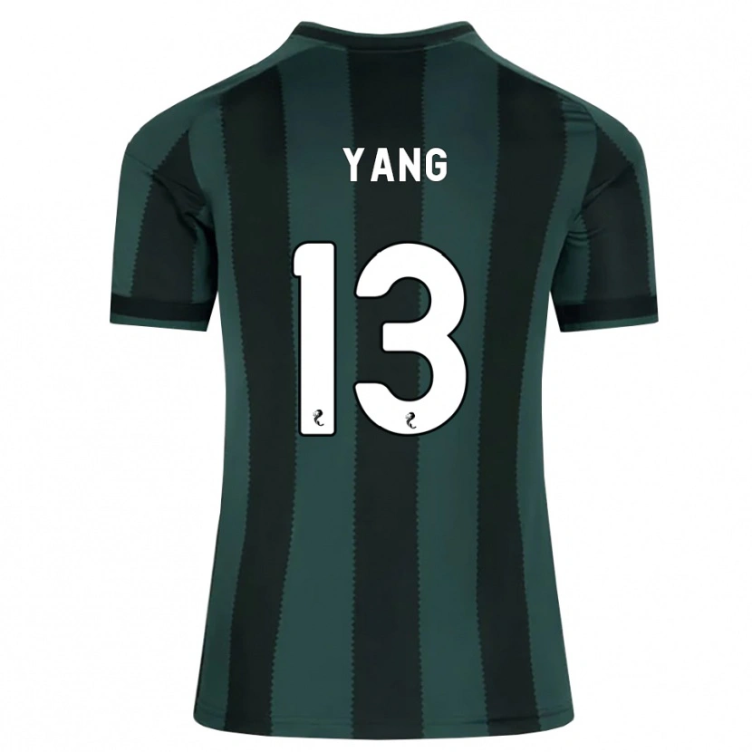 Danxen Niño Camiseta Hyun-Jun Yang #13 Gris Pizarra Oscuro Negro 2ª Equipación 2026/27 La Camisa