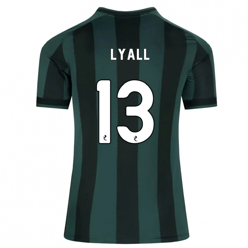 Danxen Niño Camiseta Warren Lyall #13 Gris Pizarra Oscuro Negro 2ª Equipación 2026/27 La Camisa