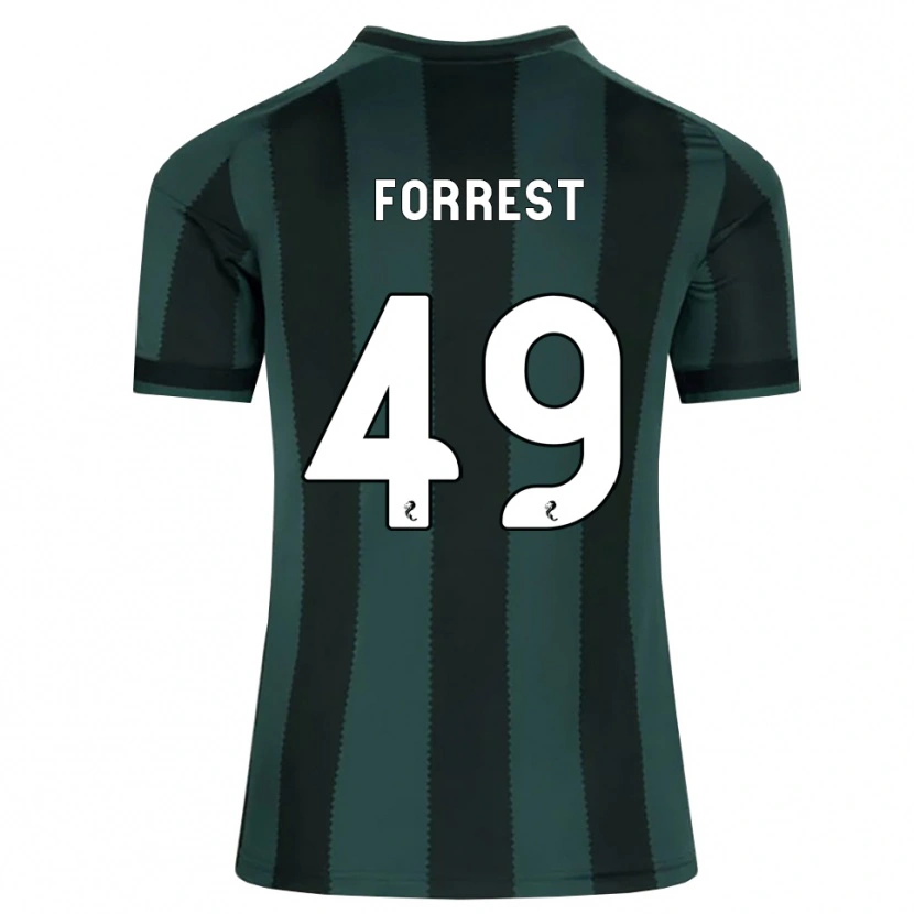Danxen Niño Camiseta James Forrest #49 Gris Pizarra Oscuro Negro 2ª Equipación 2026/27 La Camisa