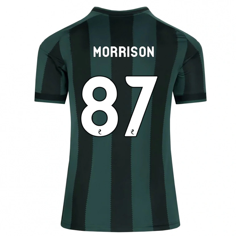 Danxen Niño Camiseta Joe Morrison #87 Gris Pizarra Oscuro Negro 2ª Equipación 2026/27 La Camisa