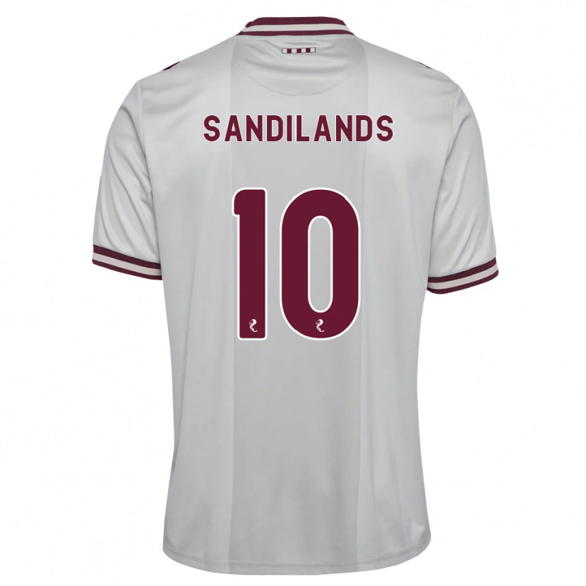 Danxen Niño Camiseta Callum Sandilands #10 Blanco Borgoña 2ª Equipación 2026/27 La Camisa
