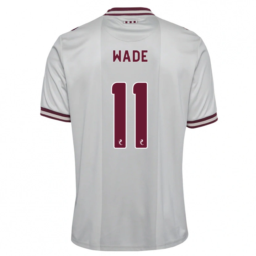 Danxen Niño Camiseta Lauren Wade #11 Blanco Borgoña 2ª Equipación 2026/27 La Camisa