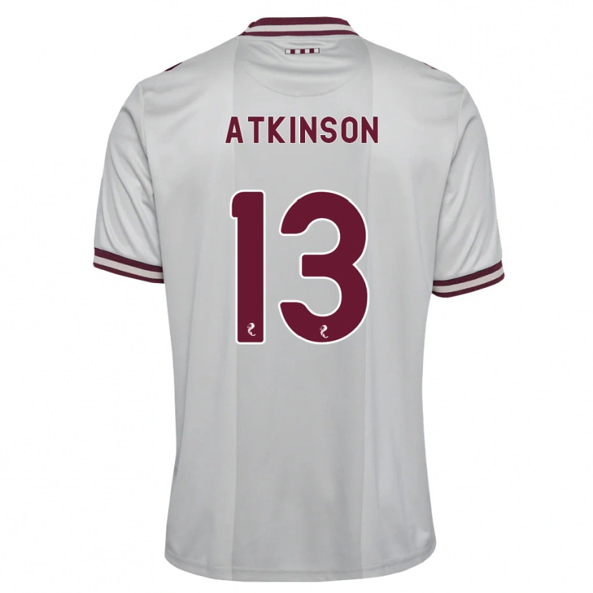 Danxen Niño Camiseta Nathaniel Atkinson #13 Blanco Borgoña 2ª Equipación 2026/27 La Camisa