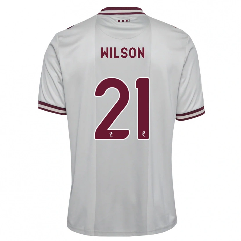 Danxen Niño Camiseta James Wilson #21 Blanco Borgoña 2ª Equipación 2026/27 La Camisa