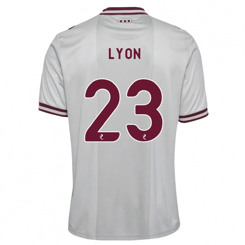 Danxen Niño Camiseta Jack Lyon #23 Blanco Borgoña 2ª Equipación 2026/27 La Camisa
