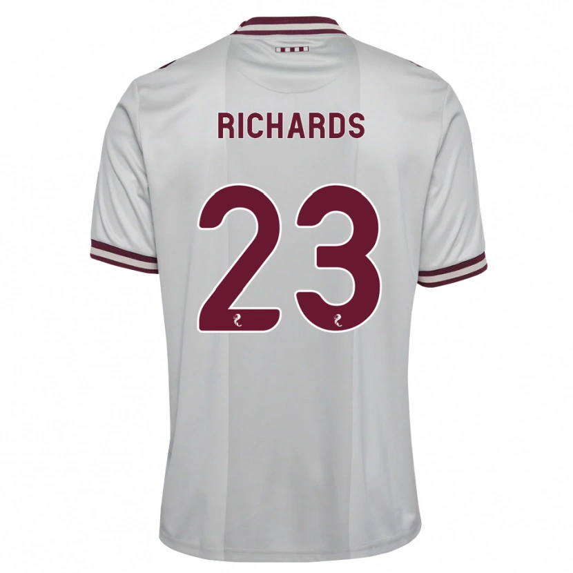 Danxen Niño Camiseta Jackie Richards #23 Blanco Borgoña 2ª Equipación 2026/27 La Camisa