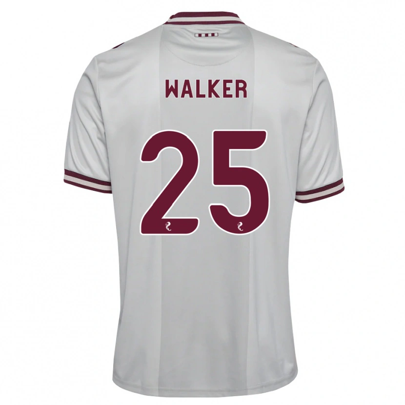 Danxen Niño Camiseta Liam Walker #25 Blanco Borgoña 2ª Equipación 2026/27 La Camisa