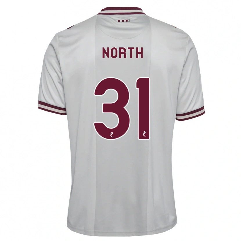 Danxen Niño Camiseta Tommy North #31 Blanco Borgoña 2ª Equipación 2026/27 La Camisa