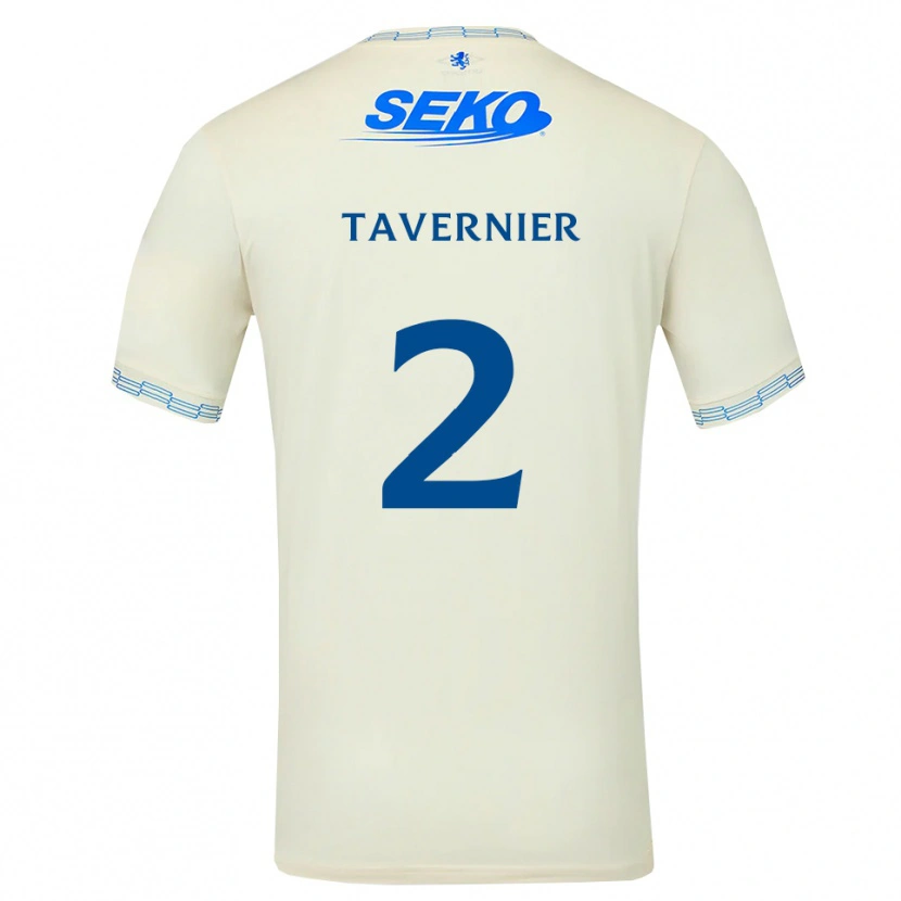 Danxen Niño Camiseta James Tavernier #2 Azul Cielo Profundo Blanco 2ª Equipación 2026/27 La Camisa