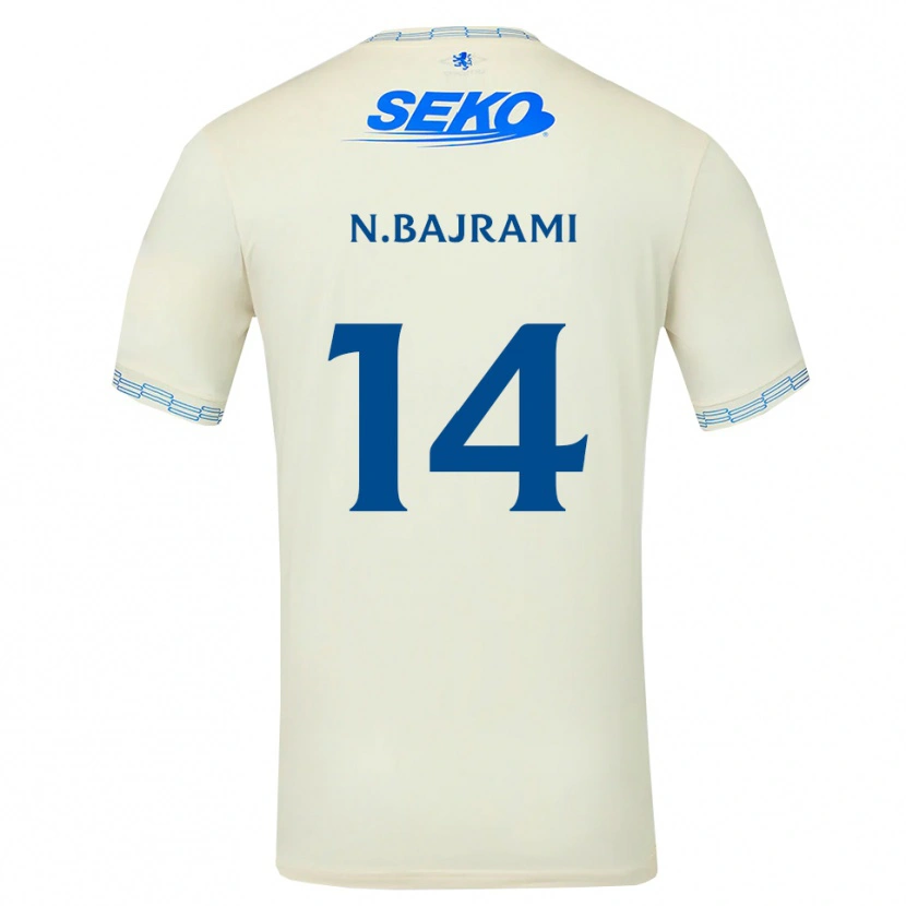 Danxen Niño Camiseta Nedim Bajrami #14 Azul Cielo Profundo Blanco 2ª Equipación 2026/27 La Camisa