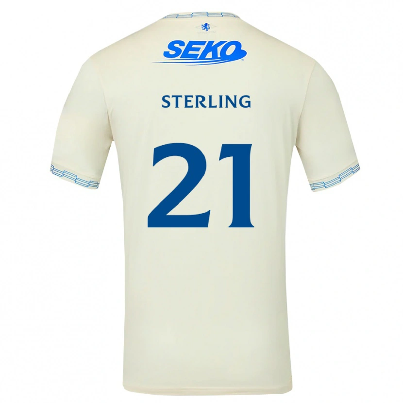 Danxen Niño Camiseta Dujon Sterling #21 Azul Cielo Profundo Blanco 2ª Equipación 2026/27 La Camisa