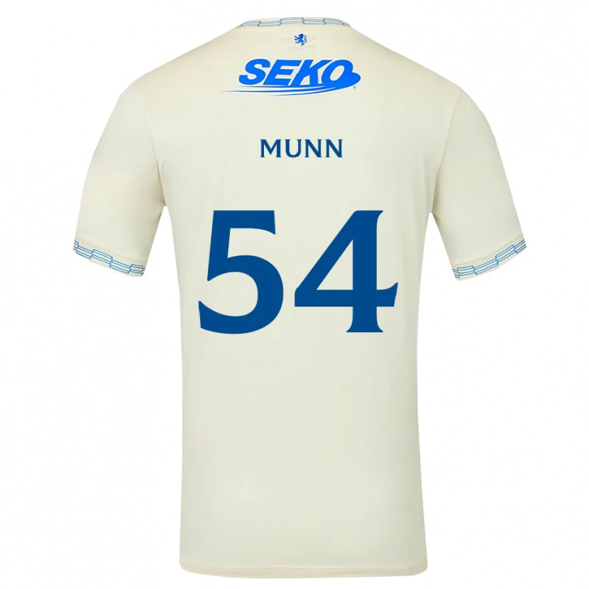 Danxen Niño Camiseta Mason Munn #54 Azul Cielo Profundo Blanco 2ª Equipación 2026/27 La Camisa