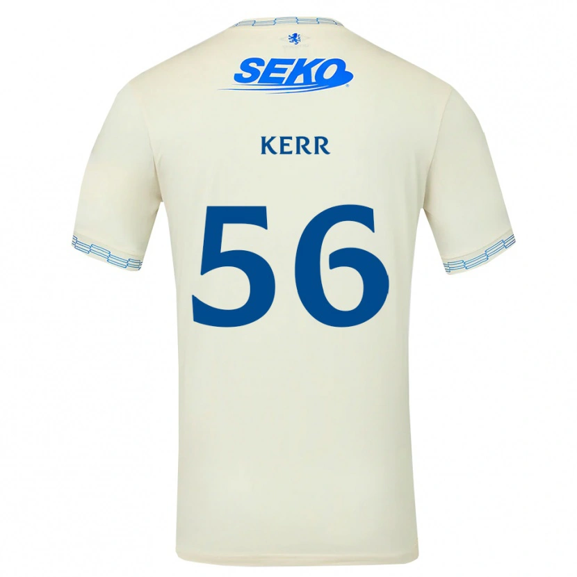 Danxen Niño Camiseta Arran Kerr #56 Azul Cielo Profundo Blanco 2ª Equipación 2026/27 La Camisa